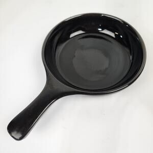 Dr Mercola Healthy Chef Small 6 1/2 Inch Open Skillet Black Ceramic Stovetop